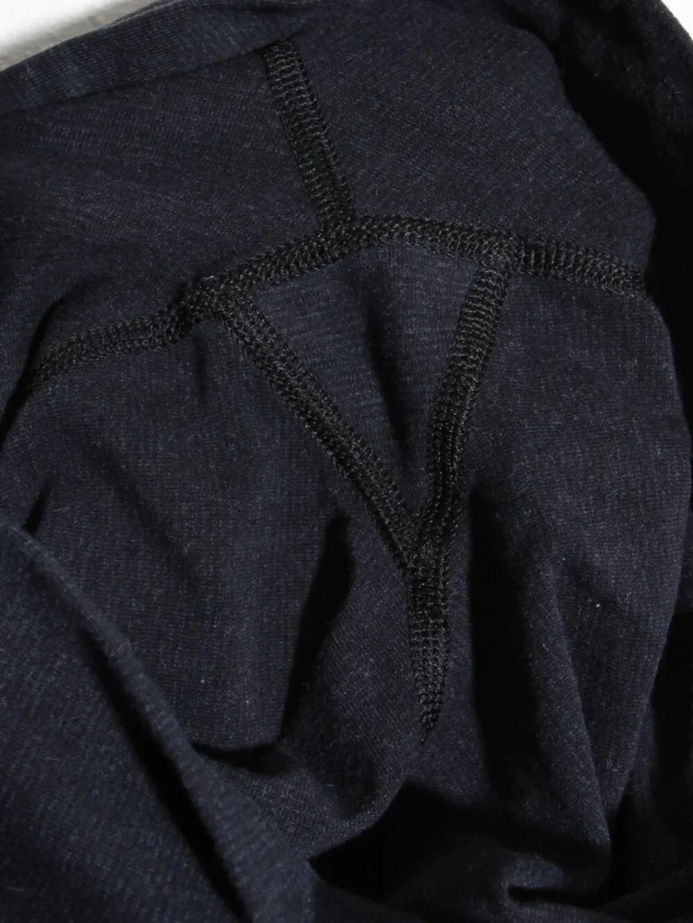 Lululemon Wunder Under Pant (Hi-Rise) Leggings *Cotton Heathered Naval Blue Sz 6